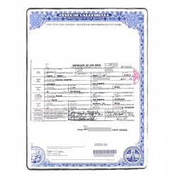 Acte de naissance USA middle