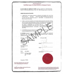 Certificado de cambio de nombre - traducción oficial y jurada