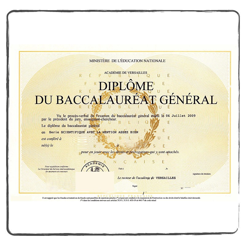 Diplôme BAC FR Diplôme BAC FR