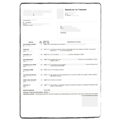 Traducción jurada de certificado de notas | ACSTraduction tienda en línea