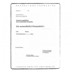 Acte de naturalisation FR